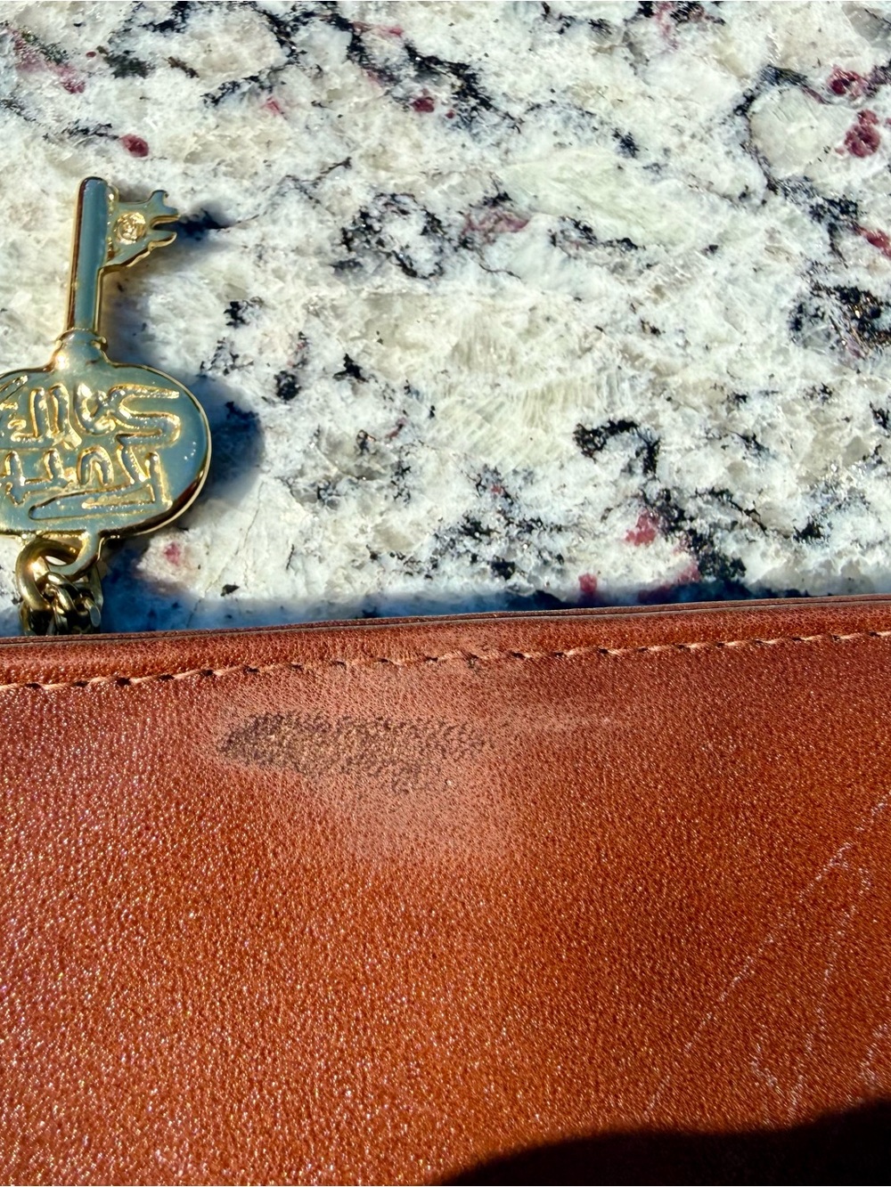 Brown Leather Envelope Clutch - Picture 5 of 8